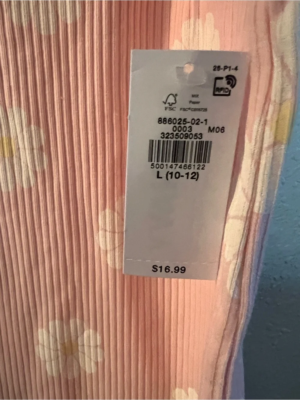 Old Navy Pink Daisy Ribbed Tank Dress NWT